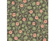 Vliesová tapeta na zeď, zelená, květiny, listy, 6976, Osterlen, Borastapeter