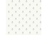 Vliesová tapeta na zeď, bílá, květiny, 6974, Osterlen, Borastapeter