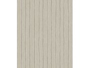 Vliesová tapeta na zeď, šedo-hnědá, pruhy, PW4008, Precious Weaves, Grandeco