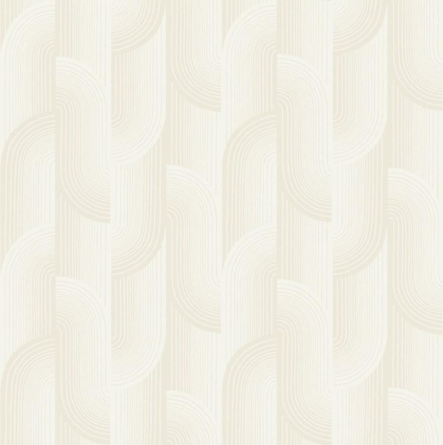 Vliesová tapeta na zeď, krémová, geometrická, PW3101, Precious Weaves, Grandeco - Vliesové tapety