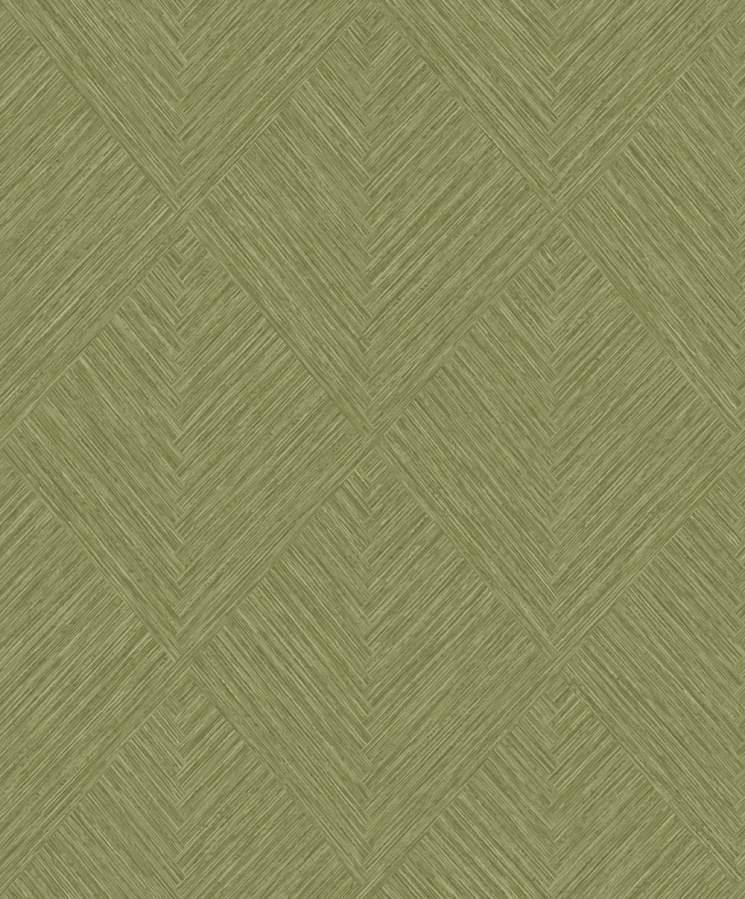 Vliesová tapeta na zeď, zelená, geometrická, PW3007, Precious Weaves, Grandeco - Vliesové tapety