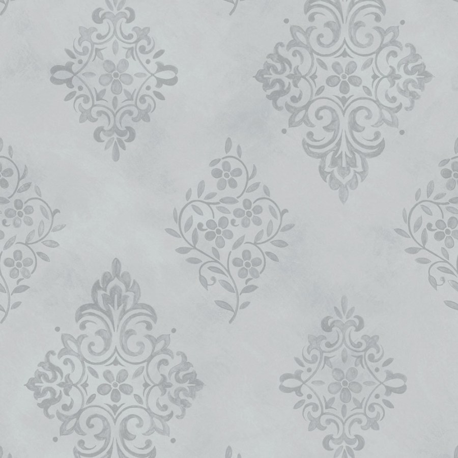 Vliesová tapeta na zeď, modrá, zámecká, ornamenty, 125137, Shabby Chic by Rachel Ashwell - Vliesové tapety