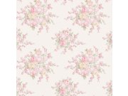 Vliesová tapeta na zeď, růžová, květiny, 125135, Shabby Chic by Rachel Ashwell