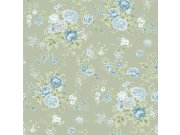 Vliesová tapeta na zeď, zelená, květiny, 125131, Shabby Chic by Rachel Ashwell