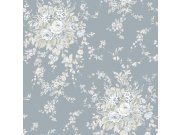 Vliesová tapeta na zeď, šedá, květiny, 125129, Shabby Chic by Rachel Ashwell Tapety Yara - Rachel Ashwell