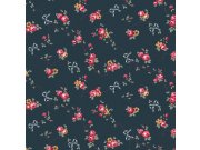 Vliesová tapeta na zeď, modrá, květiny, 125512, Cath Kidstone Tapety Yara - Cath Kidston