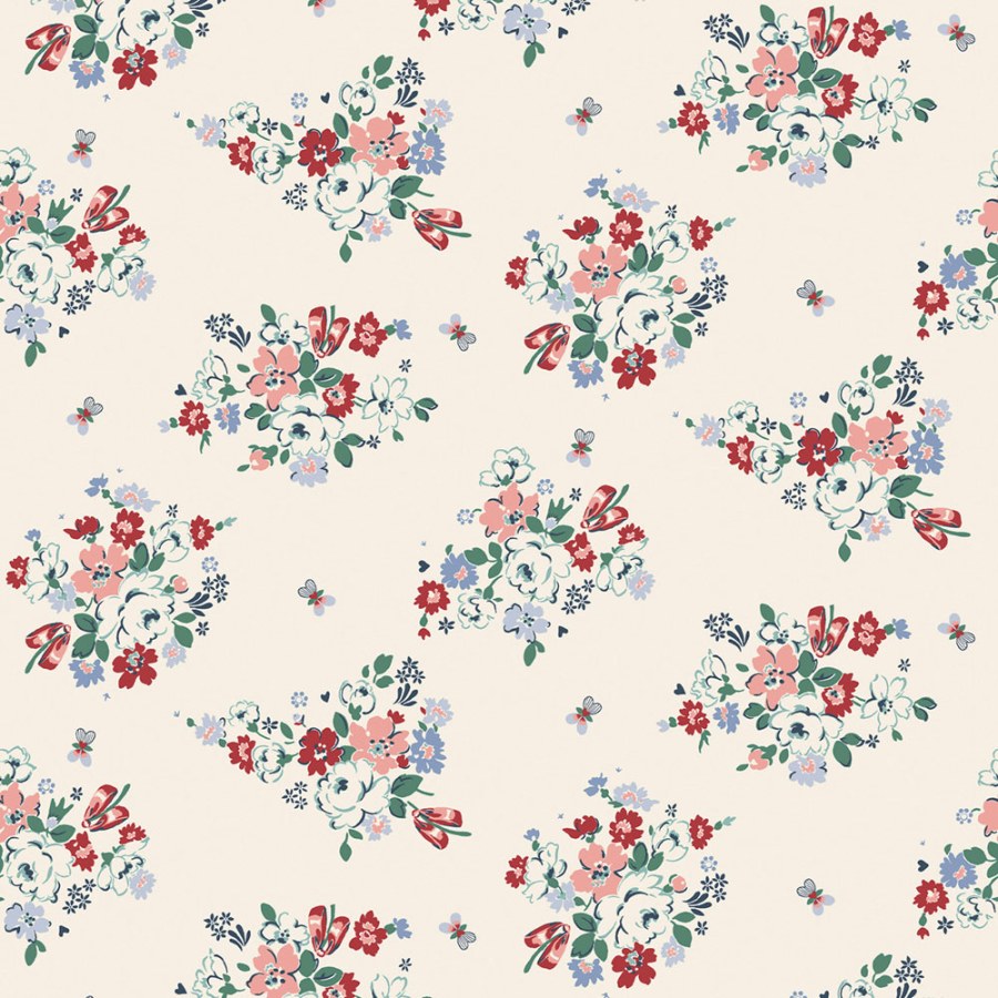 Vliesová tapeta na zeď, krémová, květiny, 125509, Cath Kidstone - Vliesové tapety