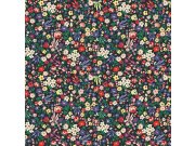 Vliesová tapeta na zeď, černá, květiny, 125505, Cath Kidstone