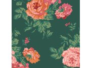 Vliesová tapeta na zeď, zelená, květiny, růže, 125496, Cath Kidstone Tapety Yara - Cath Kidston