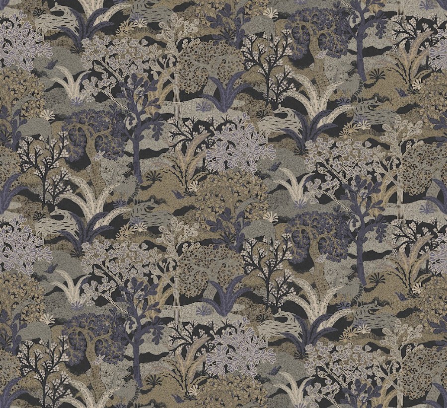 Vliesová tapeta na zeď, hnědo-modrá, příroda, ZON503, Amazone, Masureel - Vliesové tapety