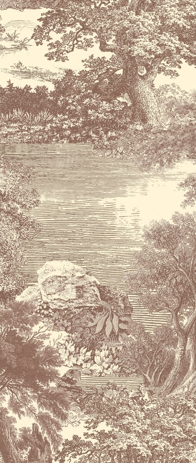 Vliesová obrazová tapeta na zeď, hnědá, les, stromy, DGSAL1041-300, Amazone, Masureel - Vliesové tapety