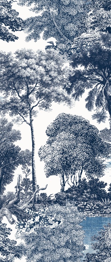 Vliesová obrazová tapeta na zeď, modrá, les, stromy, DGSAL1022-300, Amazone, Masureel - Vliesové tapety