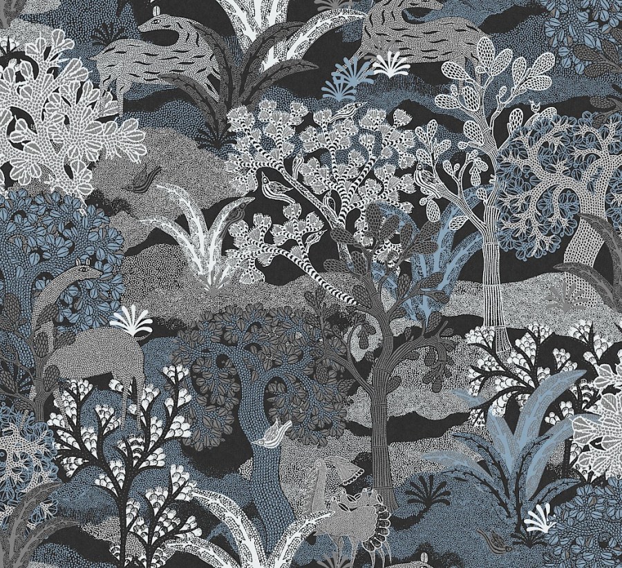 Vliesová tapeta na zeď, šedo-modrá, příroda, ZON501, Amazone, Masureel - Vliesové tapety