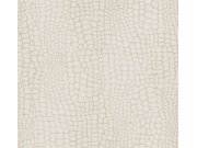 Vliesová tapeta na zeď, zlato-krémová, imitace kůže, ZON303, Amazone, Masureel