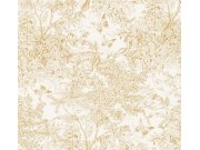 Vliesová tapeta na zeď, krémovo-zlatá, leopard, příroda, ZON203, Amazone, Masureel