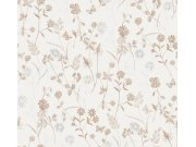 Vliesová tapeta na zeď, hnědo-zlatá, květiny, ZON102, Amazone, Masureel