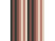 Vliesová tapeta na zeď, hnědo-béžová, geometrická, pruhy, ROM504, Romance, Masureel