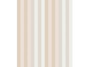 Vliesová tapeta na zeď, béžová, geometrická, pruhy, ROM501, Romance, Masureel