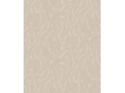 Vliesová tapeta na zeď, béžová, listy, peříčka, ROM205, Romance, Masureel Tapety Yara - Masureel