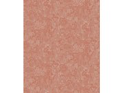 Vliesová tapeta na zeď, hnědo-růžová, listy, ROM104, Romance, Masureel