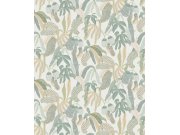 Vliesová tapeta na zeď, zelená, listy, ROM005, Romance, Masureel