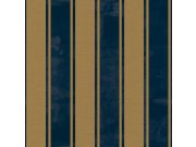 Vliesová tapeta na zeď, modro-zlatá, pruhy, 23679, The Best Classic & Elegant, Cristiana Masi by Parato