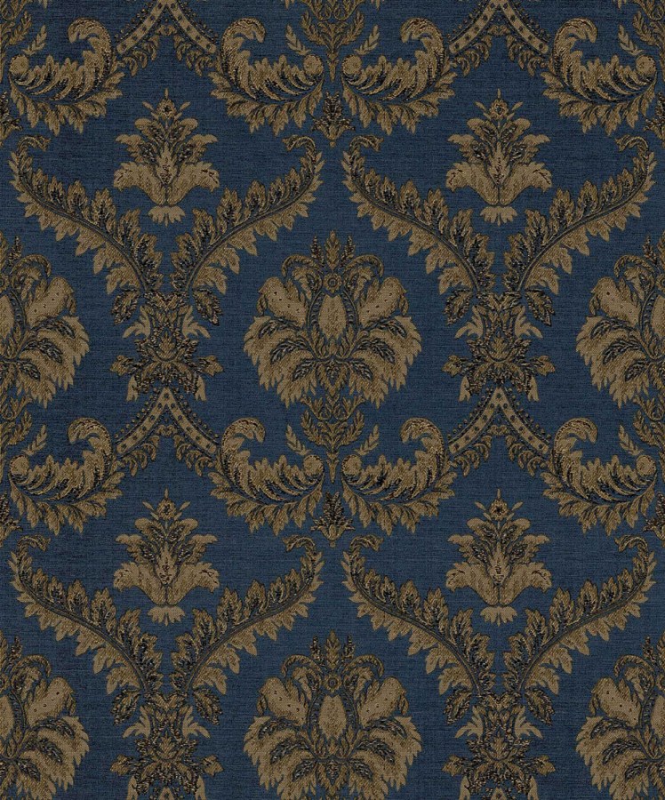 Vliesová tapeta na zeď, modro-hnědá, zámecký vzor, 23609, The Best Classic & Elegant, Cristiana Masi by Parato - Vliesové tapety
