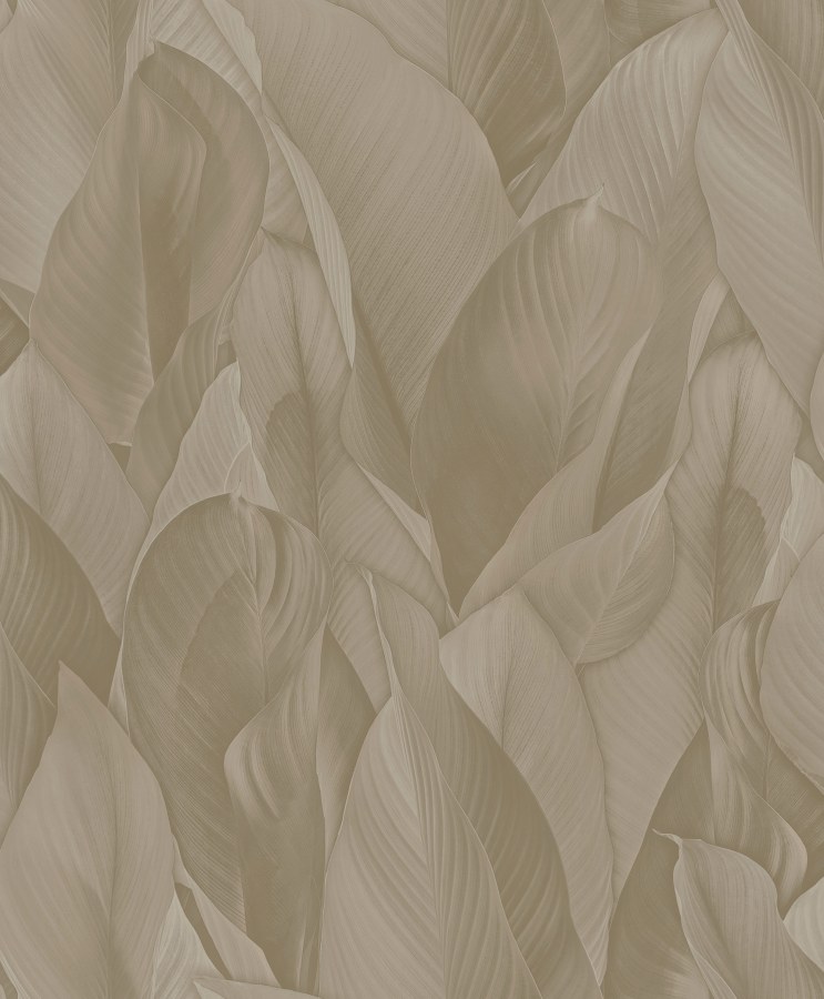 Luxusní vliesová tapeta na zeď, hnědá, listy, Z57709, Architexture 2, Zambaiti Parati