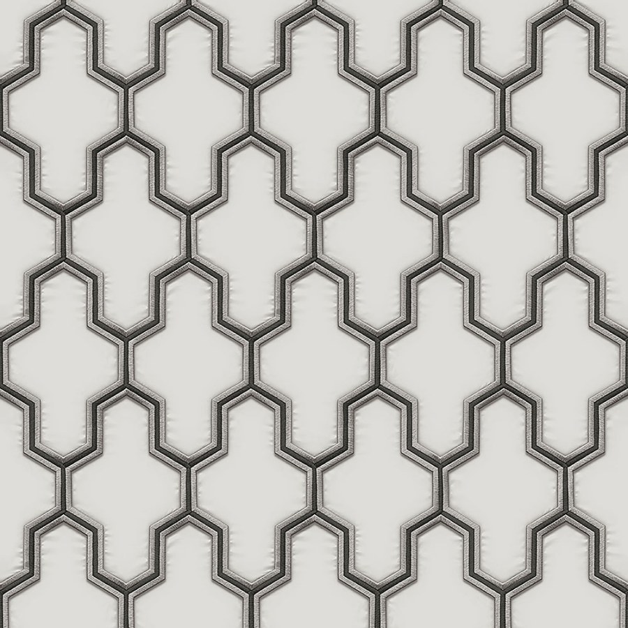 Luxusní vliesová tapeta na zeď, bílá, geometrický vzor, WF121024, Best Sellers, ID Design - Vliesové tapety