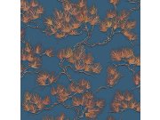 Luxusní vliesová tapeta na zeď, modrá, větvičky, WF121017, Best Sellers, ID Design