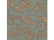 Luxusní vliesová tapeta na zeď, šedo-zelená, větvičky stromů, WF121013, Best Sellers, ID Design