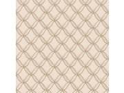 Geometrická vliesová tapeta na zeď, béžová, imitace látky, FT221222, Best Sellers, Design ID