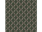 Geometrická vliesová tapeta na zeď, zelená, imitace látky, FT221228, Best Sellers, Design ID