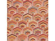 Geometrická vliesová tapeta na zeď, červeno-oranžová, DE120045, Best Sellers, Design ID