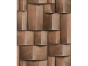Grafická vliesová tapeta na zeď, hnědá, 3D efekt, 35399, Timber, Marburg
