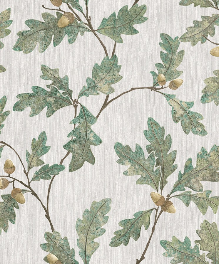 Vliesová tapeta na zeď, zelená, větvičky, listy, 35379, Timber, Marburg