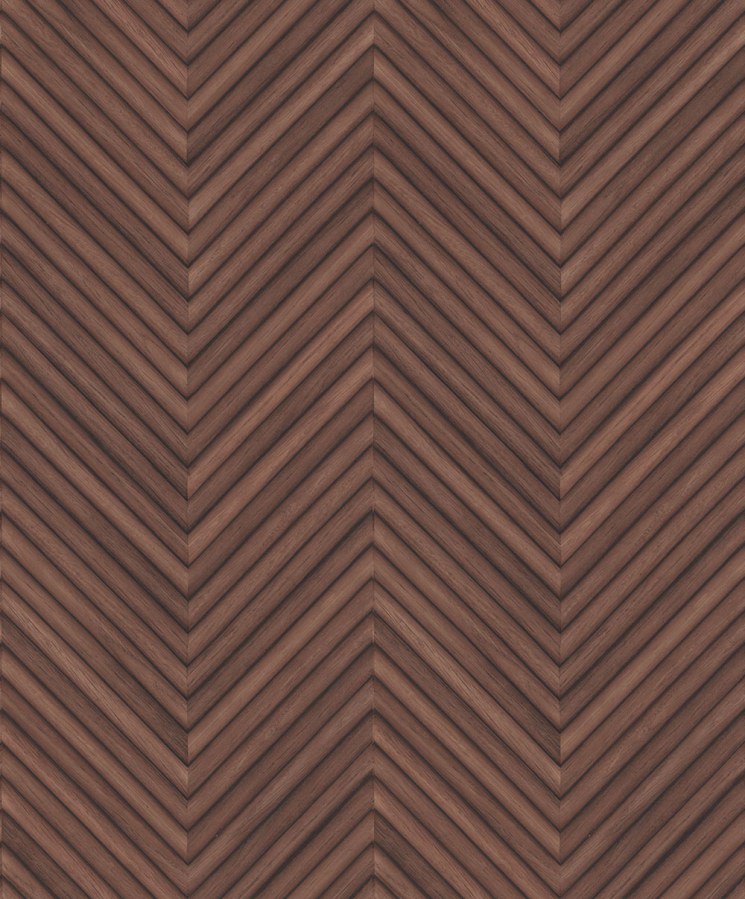 Vliesová tapeta na zeď, hnědo-červená, imitace dřeva, dřevěného obkladu, 33379, Travertino, Marburg - Vliesové tapety