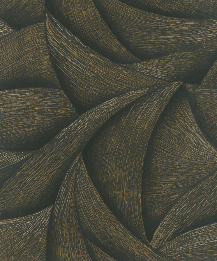 Vliesová tapeta na zeď, černo-zlatá, grafické linie, 35506, Ritus, Marburg - Vliesové tapety