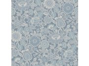 Vliesová tapeta na zeď, modrá, květiny, 38760, Borosan Hem, Borastapeter Tapety Yara - Borastapeter