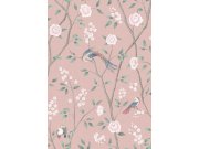 Tapety Yara Tapety dle materiálu Vliesové tapety - Vliesová tapeta na zeď, růžová, větvičky, ptáci, 1901, Icons, Borastapeter Vliesová tapeta na zeď, růžová, větvičky, ptáci, 1901, Icons, Borastapeter