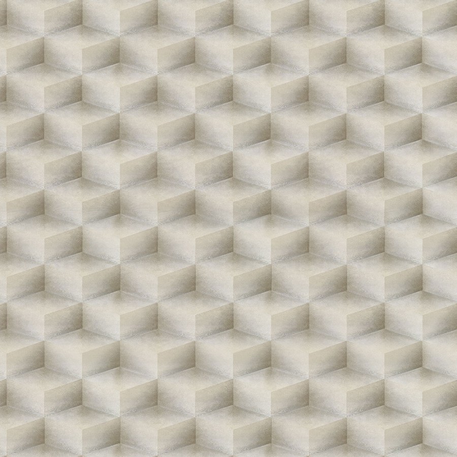3D geometrická vliesová tapeta na zeď, šedo-stříbrná, 20021, New Tekko, Emiliana Parati