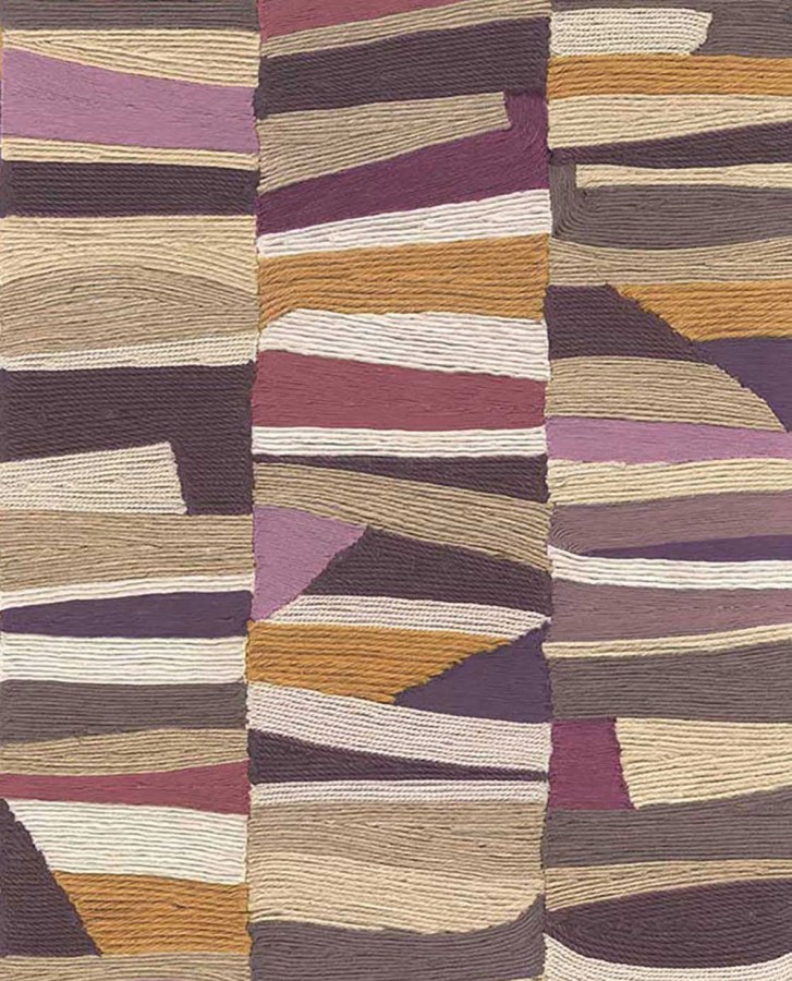 Vliesová tapeta na zeď, růžovo-béžová, imitace rohože, 340573, Groovy, Eijffinger - Vliesové tapety