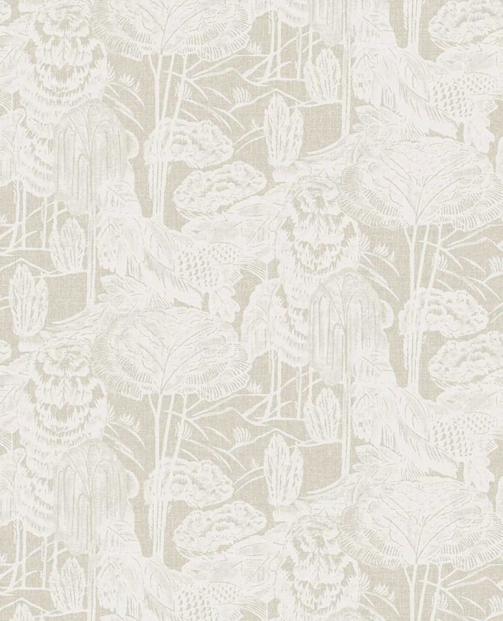 Tapety Yara - Tapety dle materiálu - Vliesové tapety - Vliesová tapeta na zeď, béžová, listy, stromy, 340540, Groovy, Eijffinger Vliesová tapeta na zeď, béžová, listy, stromy, 340540, Groovy, Eijffinger - Vliesové tapety