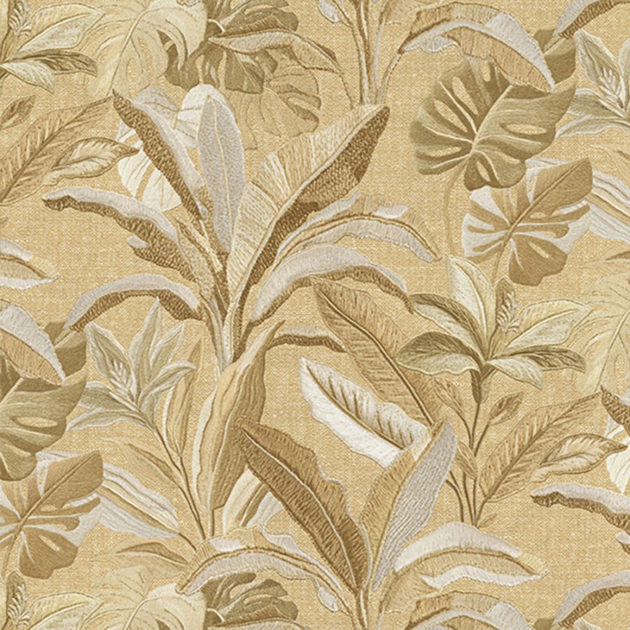 Luxusní vliesová tapeta na zeď, zlatá, květiny, listy, 73807, Tendenze, Emiliana Parati - Vliesové tapety