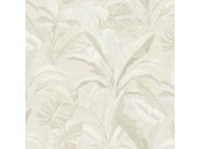 Luxusní vliesová tapeta na zeď, krémová, květiny, listy, 73805, Tendenze, Emiliana Parati