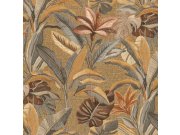 Luxusní vliesová tapeta na zeď, hnědá, květiny, listy, 73801, Tendenze, Emiliana Parati