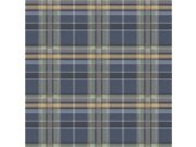 Vliesová tapeta na zeď, modrá, imitace látky, 15579, Botany House, Cristiana Masi by Parato