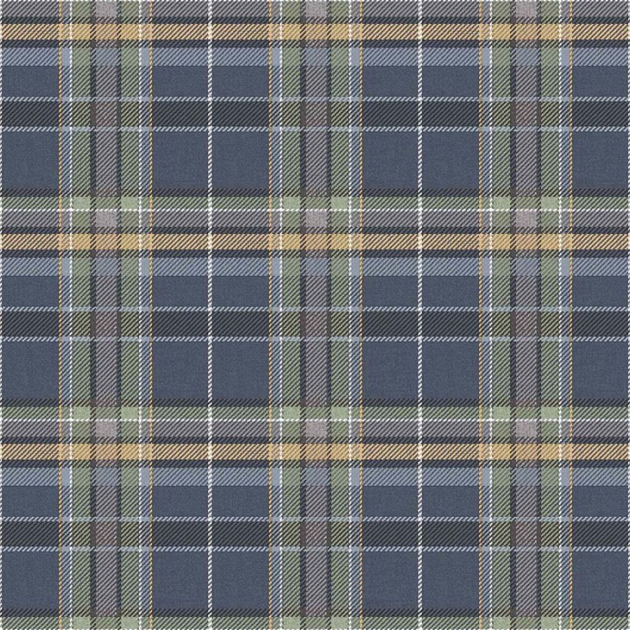 Vliesová tapeta na zeď, modrá, imitace látky, 15579, Botany House, Cristiana Masi by Parato - Vliesové tapety