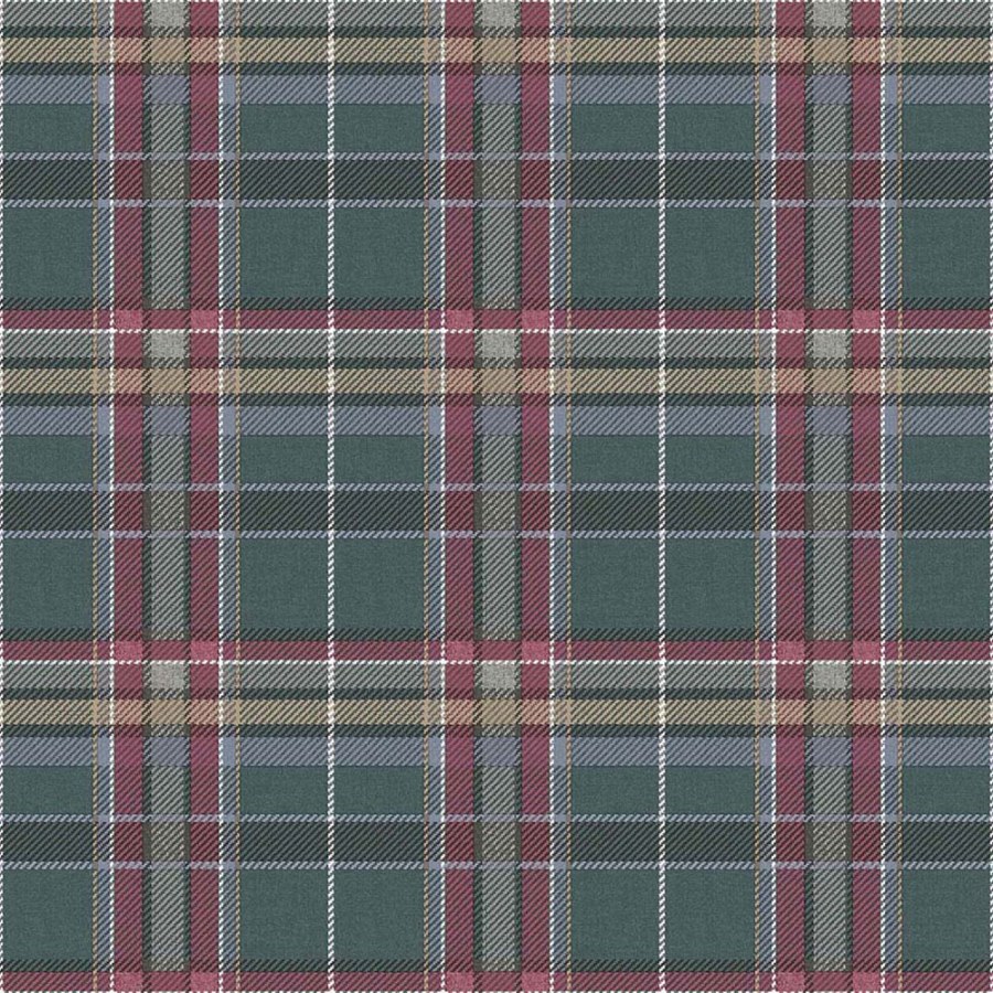 Vliesová tapeta na zeď, modro-vínová, imitace látky, 15577, Botany House, Cristiana Masi by Parato - Vliesové tapety