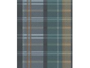 Vliesová tapeta na zeď, tyrkysová, imitace látky, 15566, Botany House, Cristiana Masi by Parato